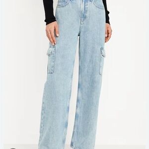 Old Navy Light Blue Women's Cargo Jeans